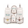 Set portacondimenti da tavola olio aceto sape pepe spezie Le Travisate Promozione