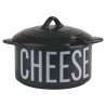 Formaggiera compatta in gres nero con coperchio 320 ml Bigismore Promozione