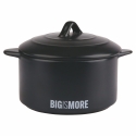 Formaggiera compatta in gres nero con coperchio 320 ml Bigismore Vendita