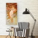 Quadro stampa su tela floreale stile liberty Primavera Alphonse Mucha Saldi
