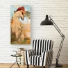 Stampa su tela canvas donna con decori floreali Estate Alphonse Mucha Saldi