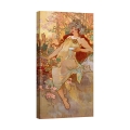 Stampa su tela quadro donna Art Nouveau Autunno Alphonse Mucha Promozione