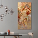 Stampa su tela quadro donna Art Nouveau Autunno Alphonse Mucha Saldi