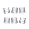 Set 6 bicchieri da liquore basculanti vetro rétro decorato Vintage Promozione
