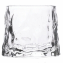 Set 6 bicchieri da liquore basculanti vetro rétro decorato Vintage Stock