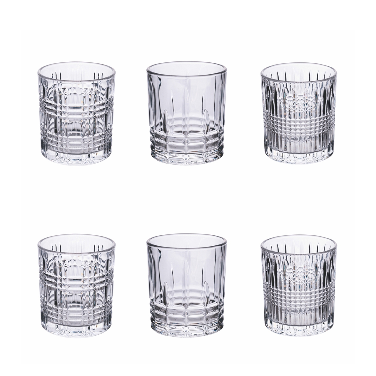 Set 6 bicchieri acqua da tavola vetro trasparente New Vintage Promozione Set 6 bicchieri acqua da tavola vetro trasparente New Vintage Promozione