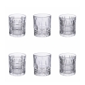 Set 6 bicchieri acqua da tavola vetro trasparente New Vintage Promozione