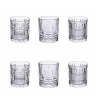 Set 6 bicchieri acqua da tavola vetro trasparente New Vintage Promozione