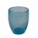 Set 6 bicchieri blu da tavola per acqua in vetro soffiato Acapulco Ocean Sconti