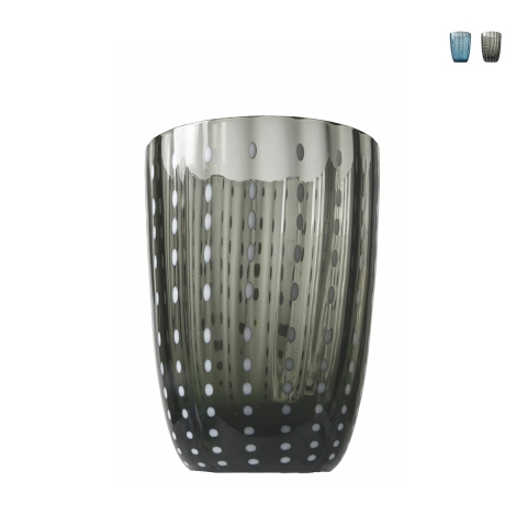Set 6 bicchieri da tavola per acqua design esotico 300ml Kahalari Promozione