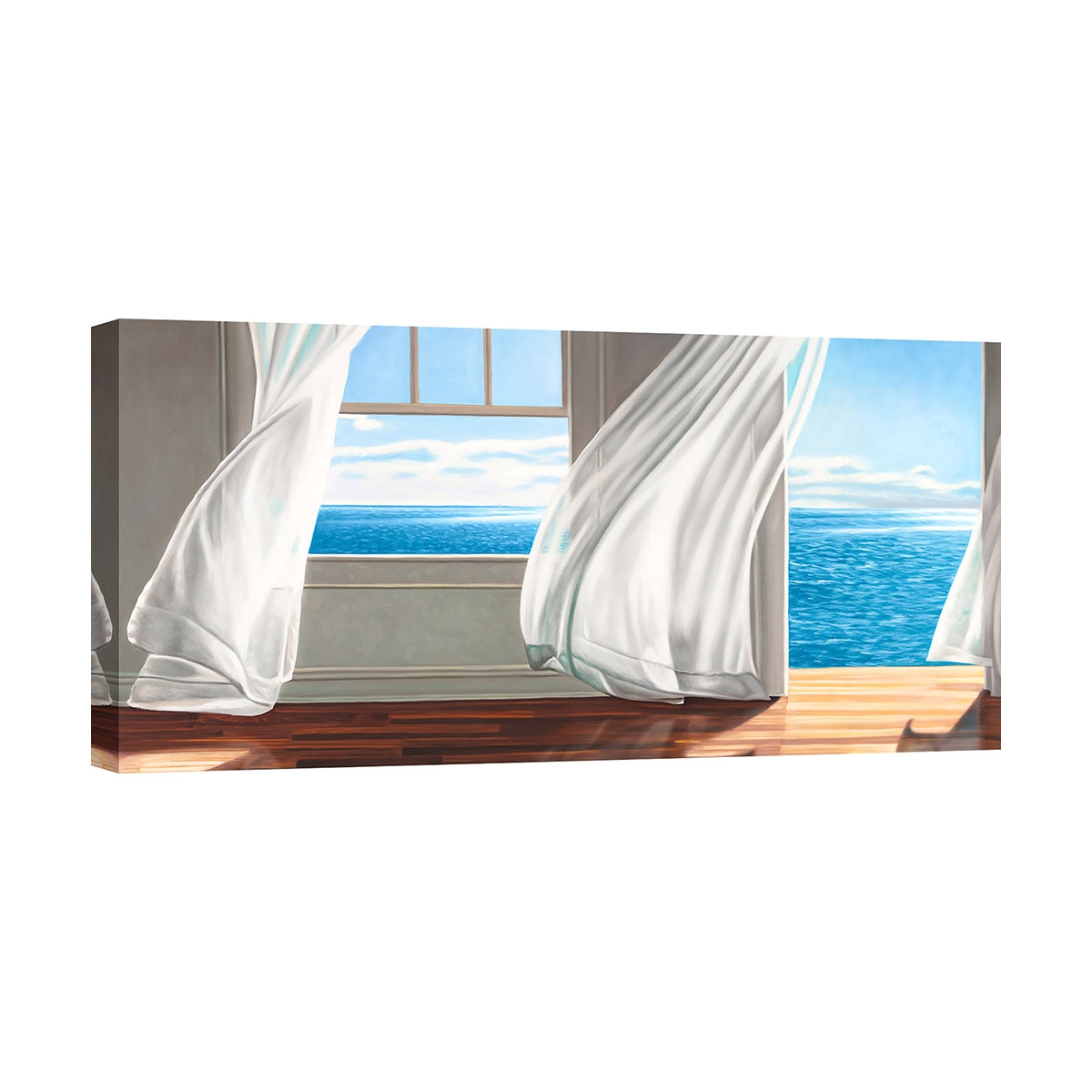Stampa su tela quadro con finestra sul mare Ocean Escape Pierre Benson Promozione Stampa su tela quadro con finestra sul mare Ocean Escape Pierre Benson Promozione