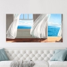 Stampa su tela quadro con finestra sul mare Ocean Escape Pierre Benson Saldi