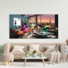 Stampa su tela quadro pop art moderno Surrealofts Paris Gerard Madau Vendita