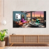 Stampa su tela quadro pop art moderno Surrealofts Paris Gerard Madau Saldi