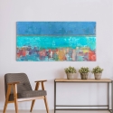 Quadro astratto contemporaneo stampa su tela Riflessi Italo Corrado Vendita