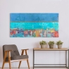 Quadro astratto contemporaneo stampa su tela Riflessi Italo Corrado Vendita