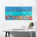 Quadro astratto contemporaneo stampa su tela Riflessi Italo Corrado Saldi