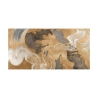 Quadro moderno astratto oro beige blu Metallic Movements Haru Ikeda Offerta