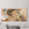 Quadro moderno astratto oro beige blu Metallic Movements Haru Ikeda Saldi