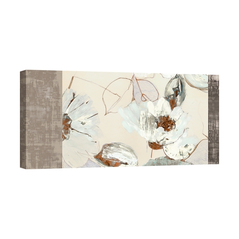 Quadro moderno con fiori stampa su tela Parure (Neutral) Kelly Parr Promozione