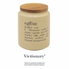 Barattolo per aglio in gres con coperchio bambù 11x15cm Victionary Offerta