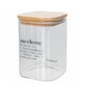 Barattolo per zucchero in vetro con coperchio bambù 10x10x14 Victionary Catalogo