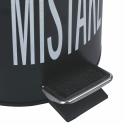 Pattumiera nera con pedale secchio estraibile 3l Mistake Bigismore Offerta