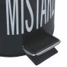 Pattumiera nera con pedale secchio estraibile 3l Mistake Bigismore Offerta