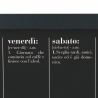 Lavagna magnetica nera orizzontale settimanale 40x60cm Week Victionary Vendita