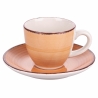 Set 6 tazzine da caffè con piattini design colorato Baita Stock