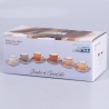Set 6 tazzine da caffè con piattini design colorato Baita Scelta