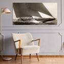 Quadro stampa barca a vela vintage J Class Sailboat, 1934 Edwin Levick Vendita