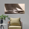Quadro stampa barca a vela vintage J Class Sailboat, 1934 Edwin Levick Saldi