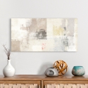 Quadro astratto beige e bianco stampa su tela Natural Ludwig Maun
 Vendita