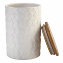 Set 3 barattoli da cucina in ceramica coperchio Shade of Shape Geometrie Sconti