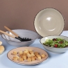 Set 2 insalatiere grande e piccola per tavola cucina in gres 4 Toni Vendita