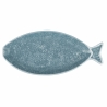 Piatto ovale da portata in ceramica design marino 31x12,5 cm Kos Saldi