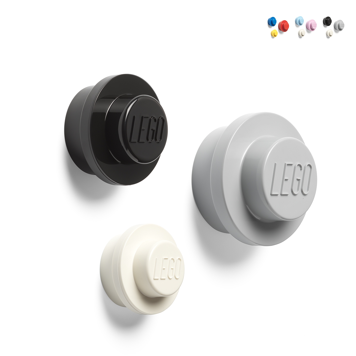 Set 3 ganci appendiabiti tondi colorati da parete L-M-S LEGO Wall Hanger Saldi Set 3 ganci appendiabiti tondi colorati da parete L-M-S LEGO Wall Hanger Saldi