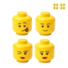 Contenitori impilabili a forma di testa LEGO Storage Head Mini Set 4 Promozione