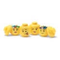 Contenitori impilabili a forma di testa LEGO Storage Head Mini Set 4 Saldi