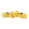 Contenitori impilabili a forma di testa LEGO Storage Head Mini Set 4 Saldi