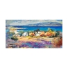 Stampa su tela quadro paesaggio marino Costa mediterranea Luigi Florio Offerta