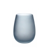 Set bicchieri in vetro azzurro effetto ghiaccio 600ml Happy Hour Ocean Sconti