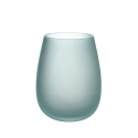 Set bicchieri in vetro azzurro effetto ghiaccio 600ml Happy Hour Ocean Scelta