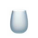 Set bicchieri in vetro azzurro effetto ghiaccio 600ml Happy Hour Ocean Modello