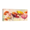 Quadro floreale colorato stampa su tela canvas Nel vento Luigi Florio Promozione