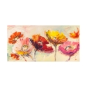 Quadro floreale colorato stampa su tela canvas Nel vento Luigi Florio Offerta