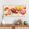 Quadro floreale colorato stampa su tela canvas Nel vento Luigi Florio Vendita