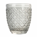 Set 6 bicchieri acqua in vetro colorato trasparente grigio Castle Stone Prezzo