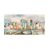 Stampa su tela paesaggio urbano moderno Colori a Manhattan Luigi Florio Offerta